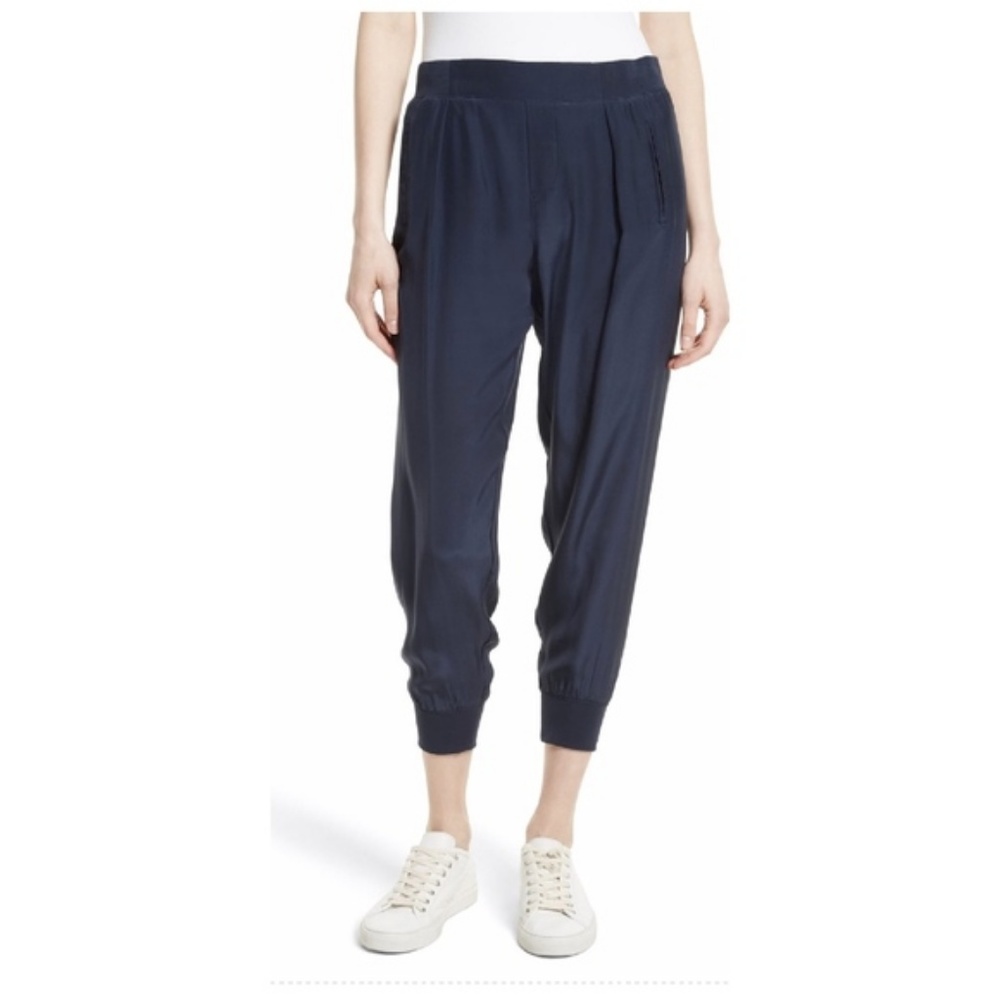 ATM Anthony Thomas Melillo Silk Jogger Pant Navy